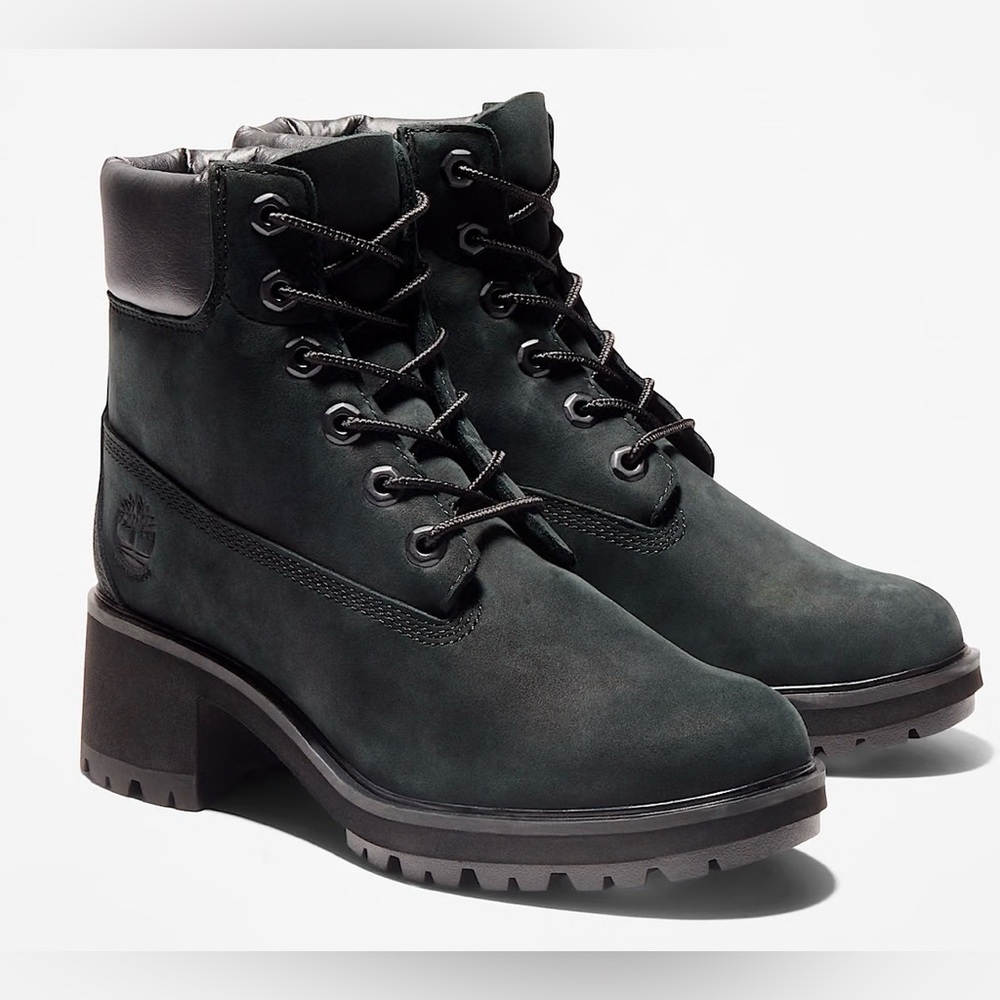 Timberland Women's Kinsley 6-Inch Waterproof Black Ankle Boots Size 6.5